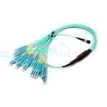 24F MTP-LC/SC/FC/ST Staggered Harness Cables 