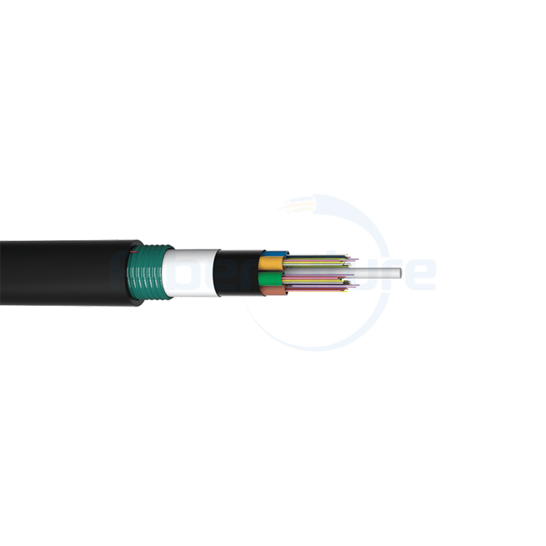 Direct Buried Double Armored Double Jacket Fiber Optic Cable GYTA53