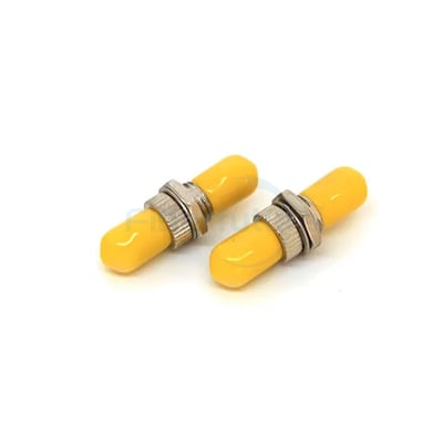 Ceramic ST Fiber Adapter 9/125 Round