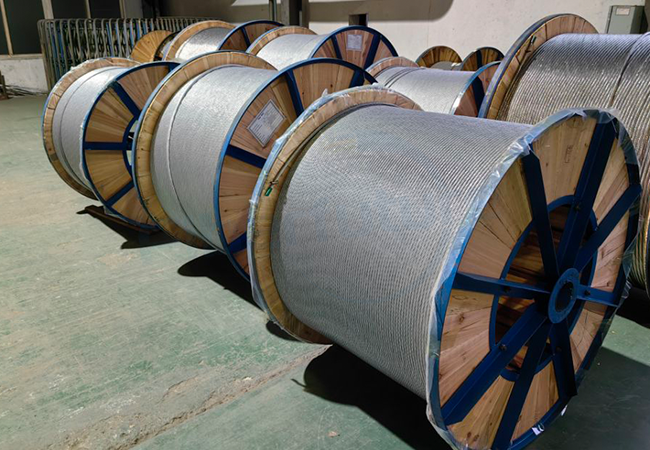 Aerial Fiber Optic Cable Connecting the Skies to the Ground