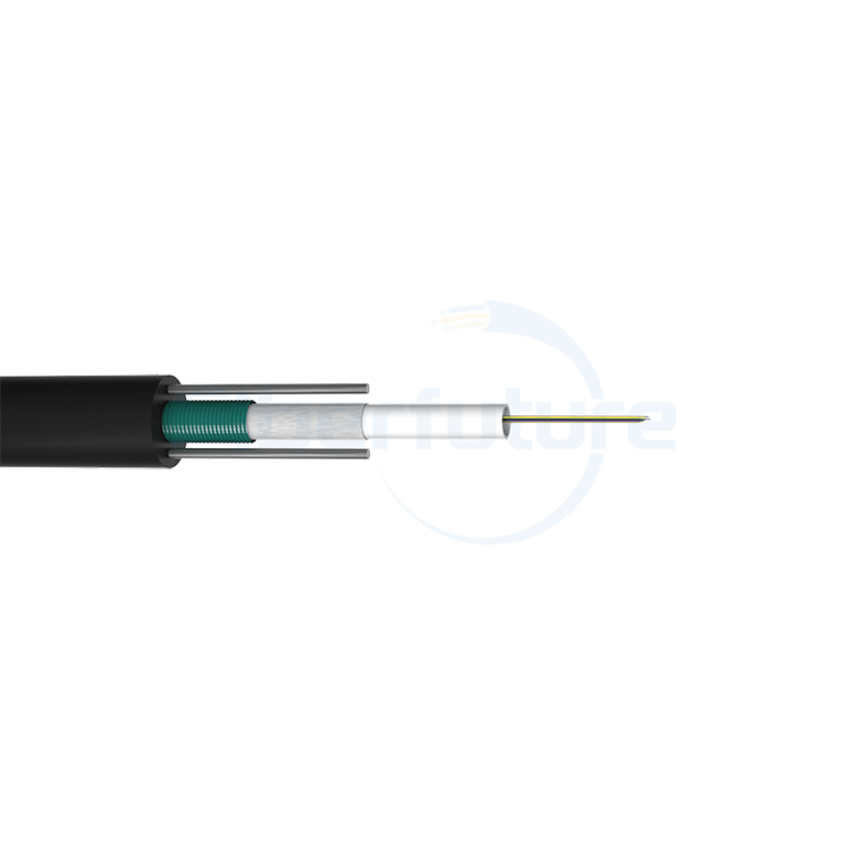 Light Armored Central Tube Optical Fiber Cable GYXTW 