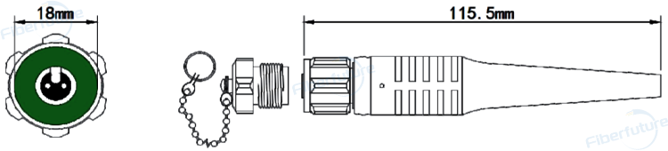 ODC 2 Cores Connector Plug