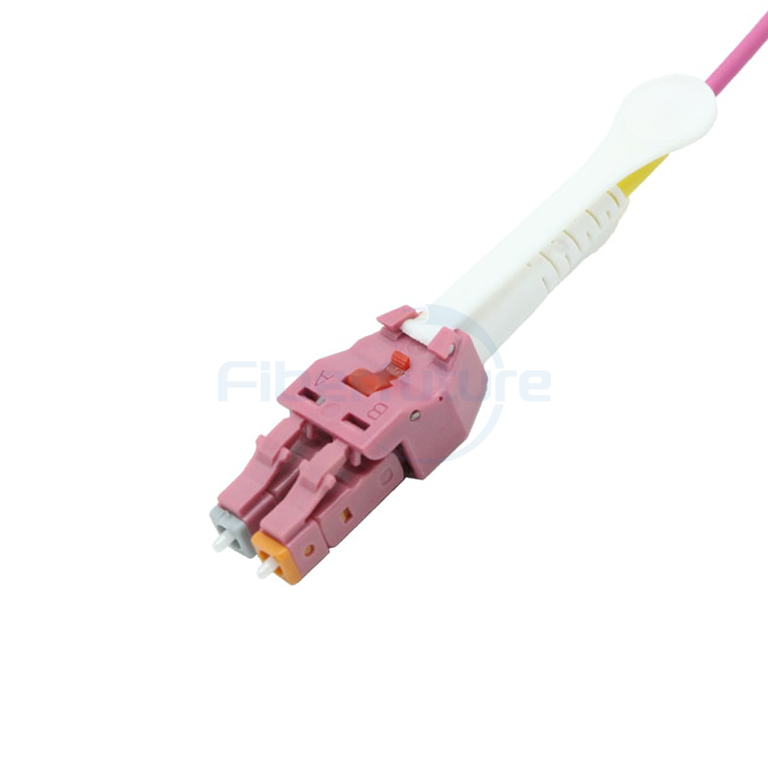 Polarity Switchable Uniboot LC LC Duplex Patch Cable with Pull Tab 