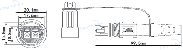 OptiTap Duplex LC Connector