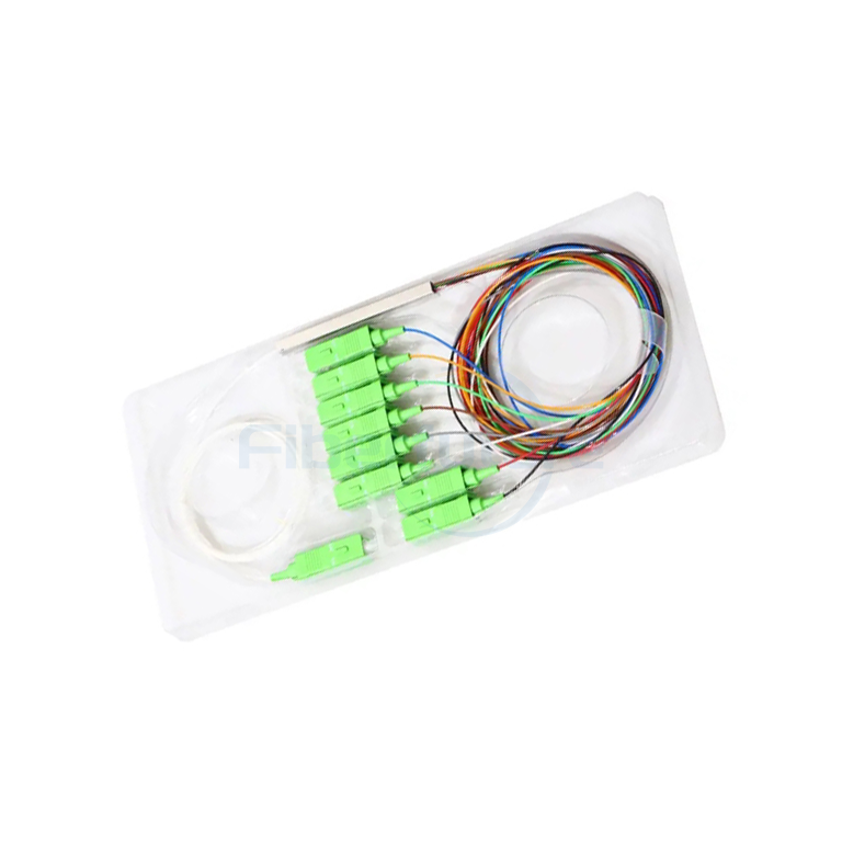 Mini Type 1x8 PLC Splitter with SC APC Connector 
