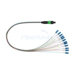 MPO-LC 12 Fiber 0.9mm Fanout Cable OM3 OM4