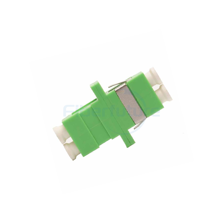 Duplex Single Mode LC Fiber Optic Adapter Green