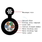 Semi Dry Core FRP CSM Aerial Self Supporting Figure-8 Optical Fiber Cable