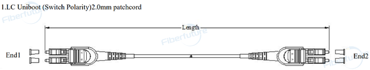 Switch Polarity LC Uniboot 2.0mm Patchcord