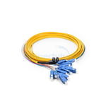 Ribbon Cable Fanout 0.9mm Fiber Optic Pigtails 4-12F 