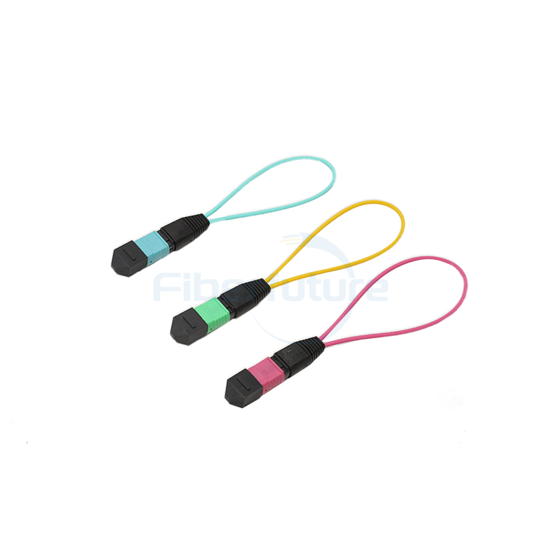 12/16 Fibers MTP&MPO Optical Loopback Jumper Type