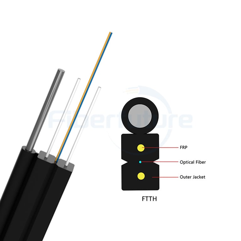 GJYXCH Self-Supporting Drop Cable With Steel Wires