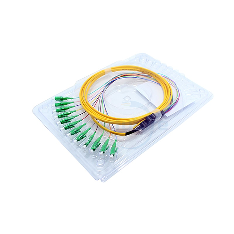 Ribbon Cable Fanout 0.9mm Fiber Optic Pigtails 4-12F 