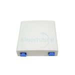 FTTH 2 Core Fiber Termination Box Desk Mounted or Wall Mounted