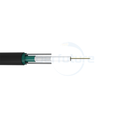Light Armored Central Loose Tube Direct Buried Fiber Cable GYXTW53