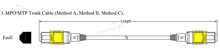 Data Communication Network MPO/MTP Trunk Cable