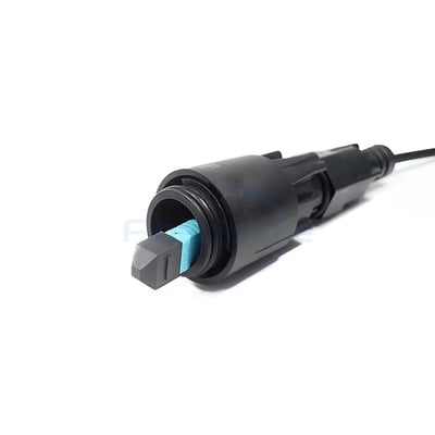 Waterproof IP68 Ruggedized Fiber Optic Cable IPFX MPO MTP Optical Patchcord Outdoor