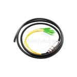 4 Fibers Armored PE Jacketed Waterproof Pigtail for Outdoor 