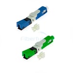 Green Blue SC Fast Connector Field Assembly 