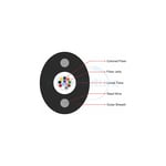 Metal Strength Member FTTH Fiber Optic Cable GYXTPY