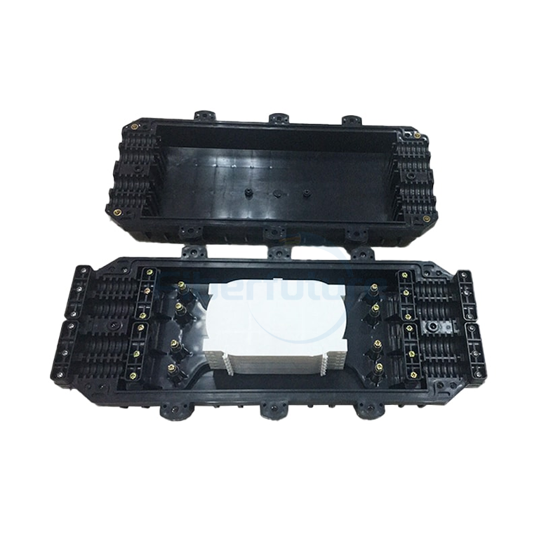 Horizontal Type Fiber Optic Closure for Aerial, Duct and Direct Buried Applications