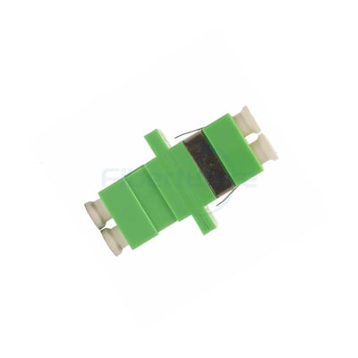 Duplex Single Mode LC Fiber Optic Adapter Green