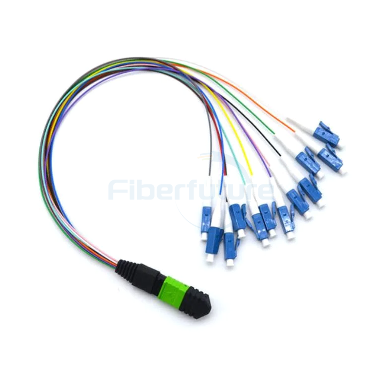 MPO-LC 12 Fiber 0.9mm Fanout Cable OM3 OM4