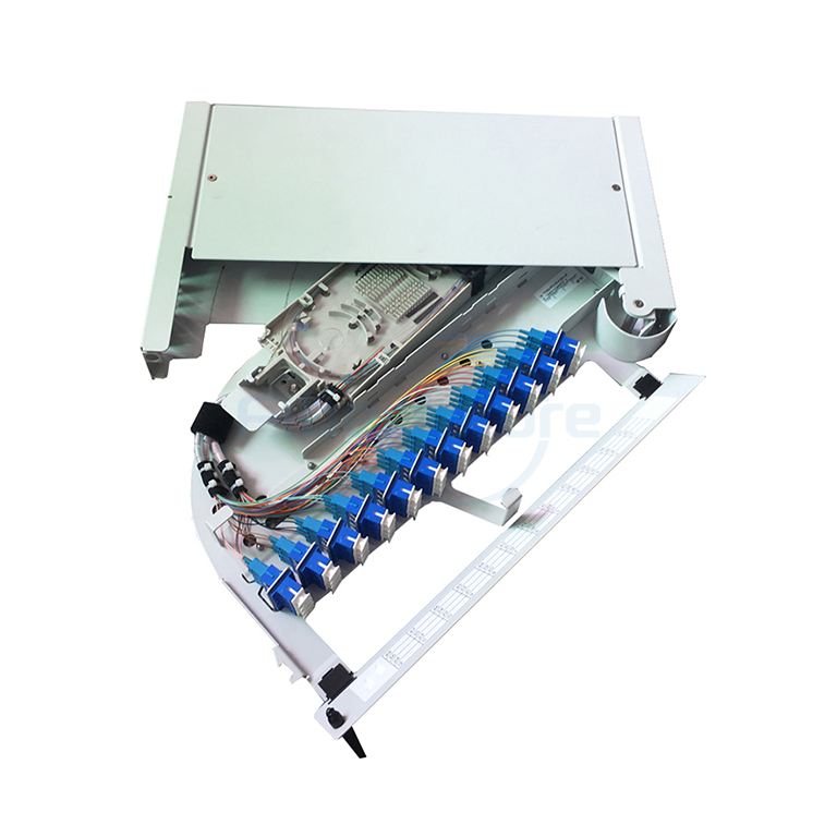 Cold Rolled Sheet Fiber Distribution Frame 24-144 Ports