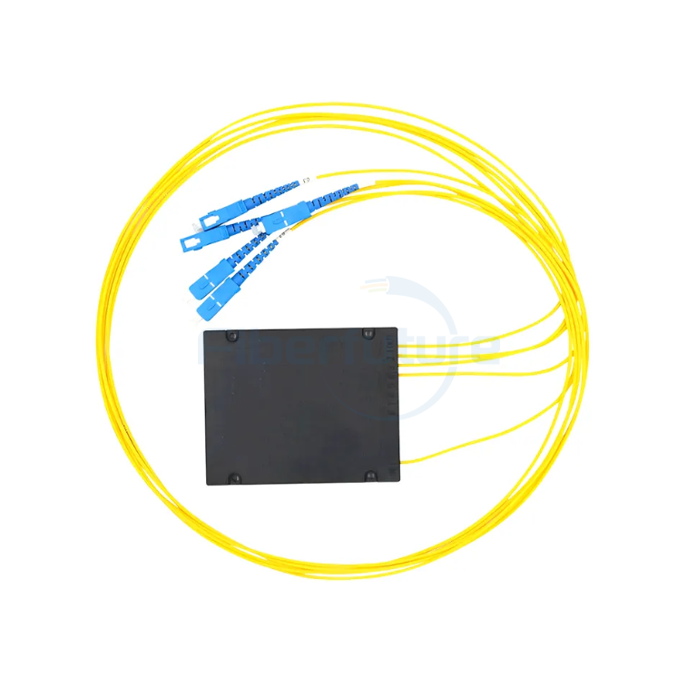 1X4 Single Mode ABS Box Fused Type FBT Fiber Optic Splitter