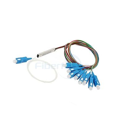 Mini Type 1x8 PLC Splitter with SC APC Connector 