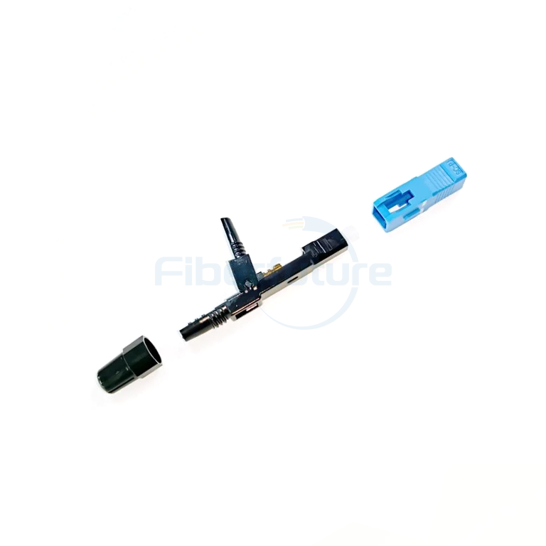 Quick SC/UPC Fiber Connector to Open the FTTH Fiber Terminal End