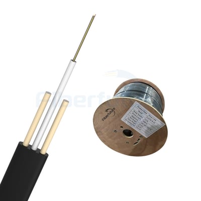 Aerial Outdoor Flat Drop Fiber Optic Cable GYFXTBY