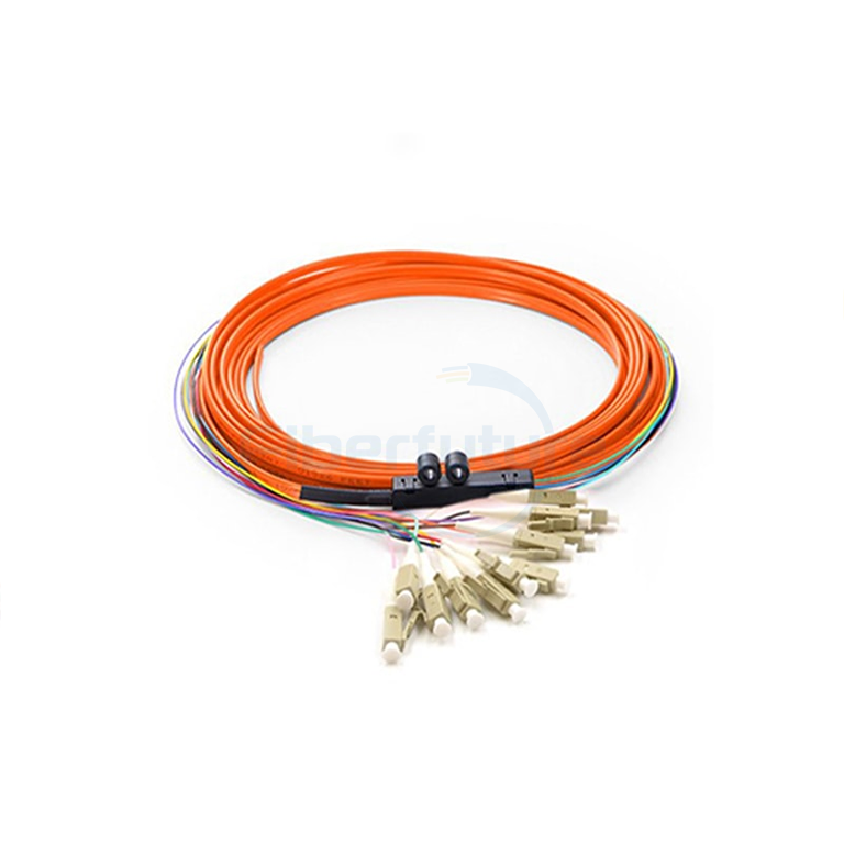 Ribbon Cable Fanout 0.9mm Fiber Optic Pigtails 4-12F 