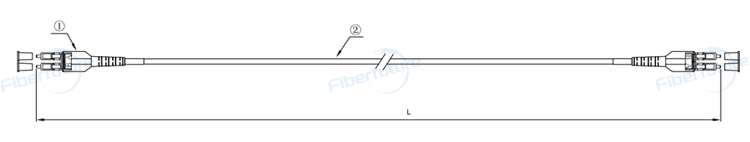 Uniboot LC-LC Duplex Fiber Patch Cord 3.0mm 
