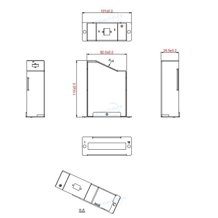 1X12 Fiber MPO&MTP Cassette for Fiber-to-the-Home (FTTH)
