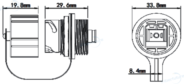FTTA ODVA SC Adapter 