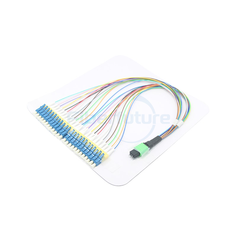 24 Cores MTP LC Fanout Cable 0.9mm 