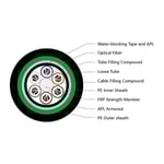 Direct Buried Double Armored Double Jacket Fiber Optic Cable GYFTA53