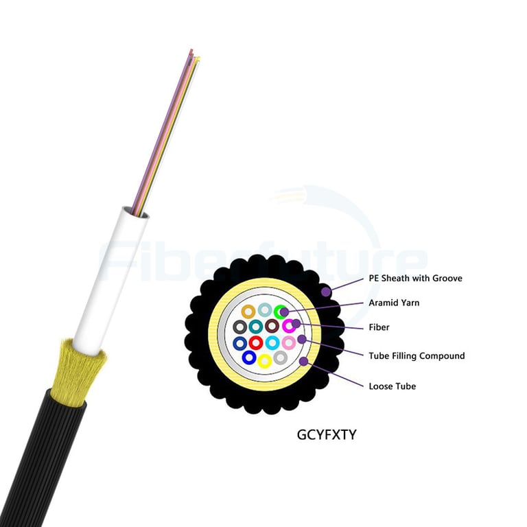 Uni-tube Air-Blown Micro Optical Fiber Cable GCYFXTY 