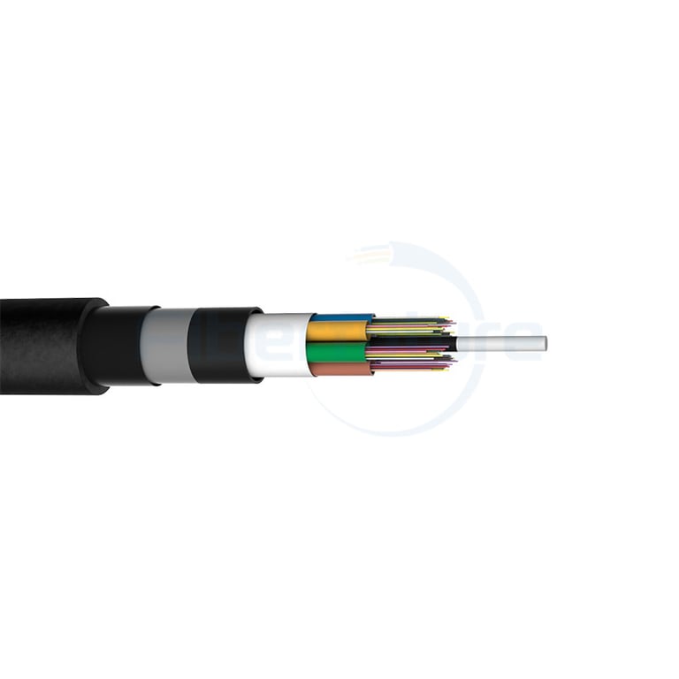 Double Metallic Armors and Nylon Sheath Anti-rodent/Anti-termite Optical Cable GYFTA54