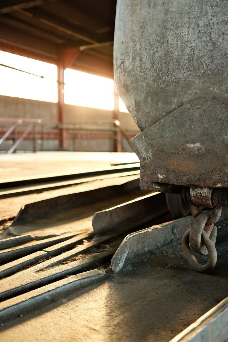 Flatbed trucking services - industrial transport at sunset