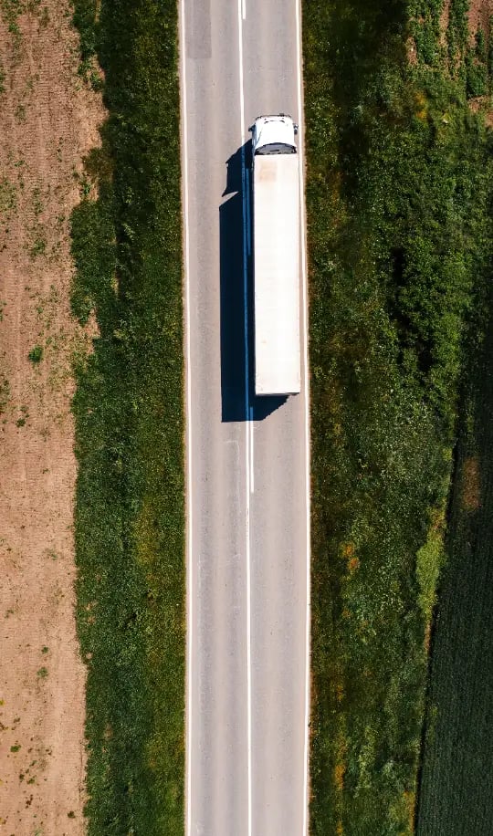 agricultural equipment transport truck