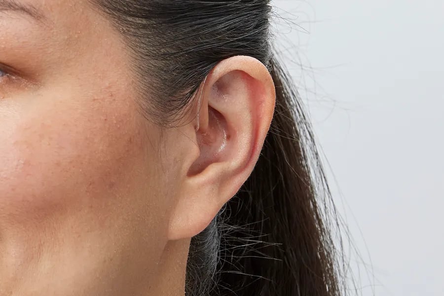 oticon intent minirite h1 2024 c090chromabeige anglef45 close up in on ear ms 6243 woman 1200x800px original file oticon intent™ minirite the audiology place