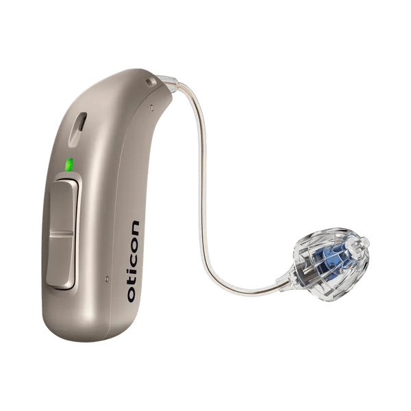 miniRITE_R_H1-2023_Left_C090ChromaBeige_LEDgreen_Speaker60_OpenBassDome_900x900px_Original file - The Audiology Place minirite r h1 2023 left c090chromabeige ledgreen speaker60 openbassdome 900x900px original file oticon real minirite r the audiology place