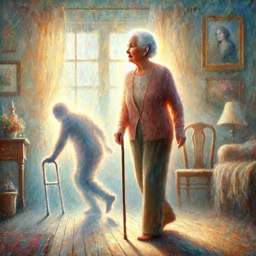 DALLE 2025-04-14 104145 - An impressionist-style painting depicting the link between hearing loss and fall risk in older adults A soft textured scene shows an elderly woman w - The Audiology Place hearing aids and falls dalle 2025 04 14 104145 an impressionist style painting depicting the link between hearing loss and fall risk in older adults a soft textured scene shows an elderly woman w hearing loss and falls why wearing hearing aids could save more than just your hearing the audiology place