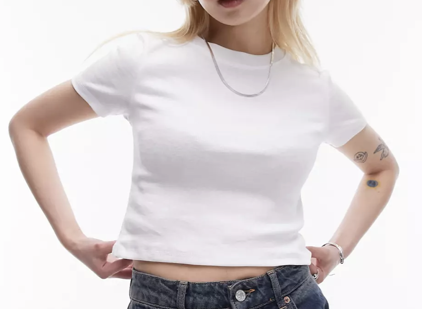 Topshop Petite everyday tee in white