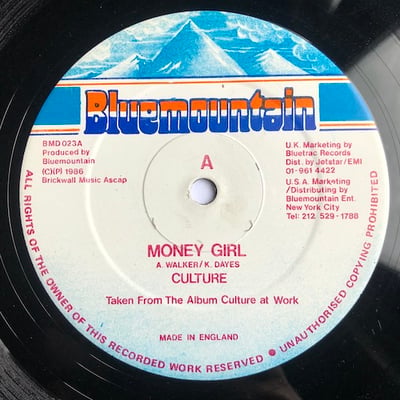 Culture - Money Girl / Dance Hall Style picture 2