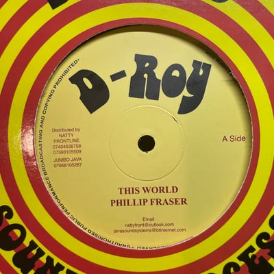 Phillip Fraser - This World / Send Us Back Home picture 2