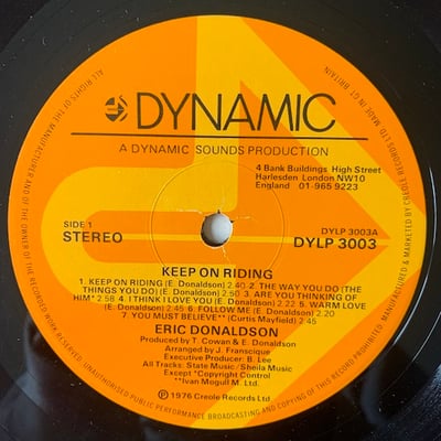 Eric Donaldson - Keep On Riding picture 4