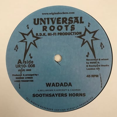 Rasta Indian, Soothsayers - Jah Music / Wadada picture 2